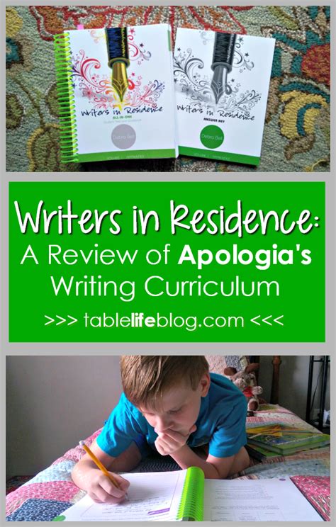 Writers In Residence A Review Of Apologias Homeschool Writing
