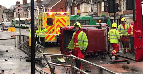 Overturned Car Caused Long Delays In Newport Wales Online