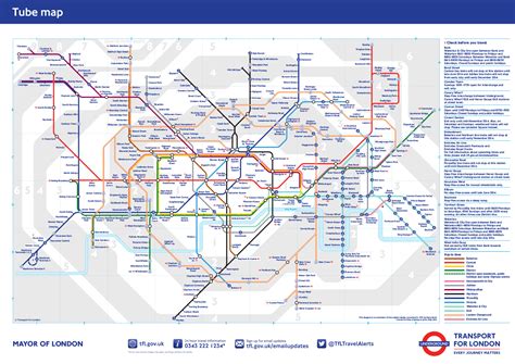 London Underground Basic Information Metro De Londres Mapa Horario