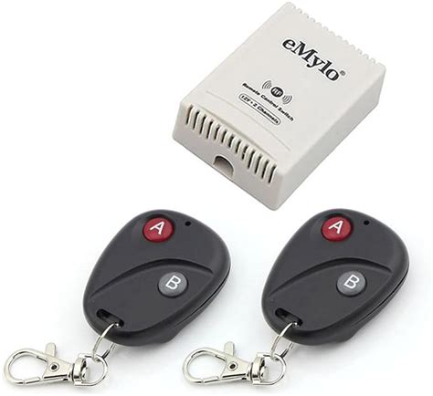 Emylo Dc 12v 2 Channels Wireless Remote Control Switch Extender Kit