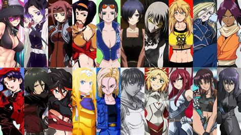 Top 20 Most Badass Female Anime Characters By Herocollector16 On Deviantart