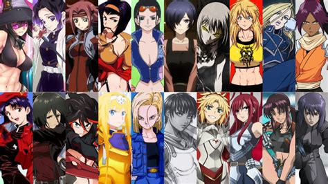 top 20 most badass female anime characters by herocollector16 on deviantart