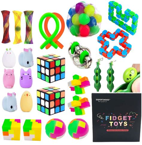 Edsportshouse Sensory Toys Bundle Stress Relief Fidget Hand Toys For