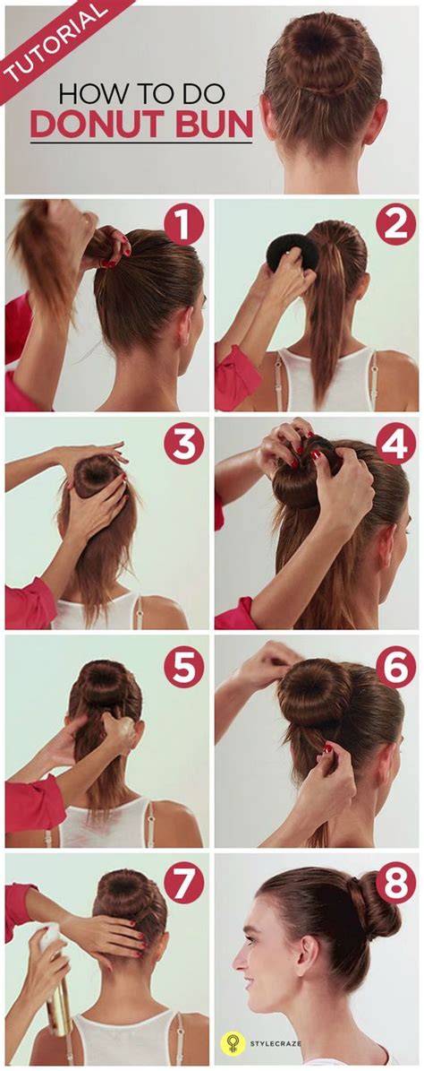 How To Do A Donut Bun Pictorial Donut Bun Hairstyles Trendy
