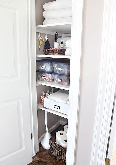Even when you have ample drawers and cabinets, things don't always make it back to their original home. Narrow but deep closet? Install a bamboo roll-out cabinet ...