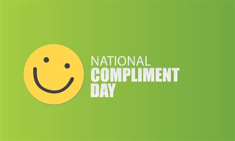 Vector Illustration Of National Compliment Day Simple And Elegant