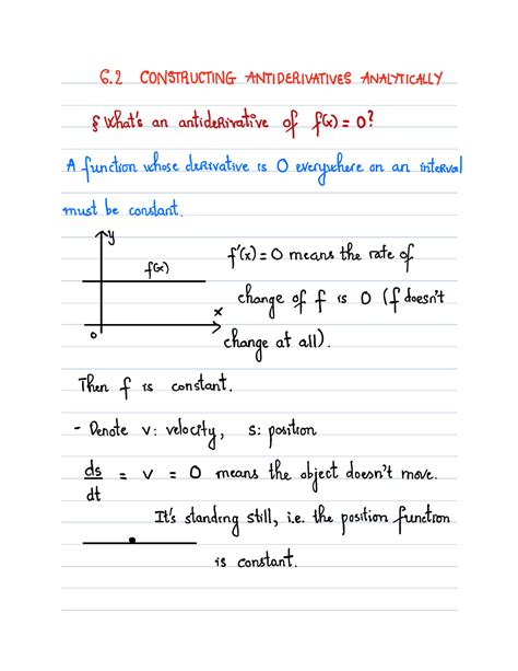 Section 6 Lecture Notes G 2 Constructing Antiderivatives