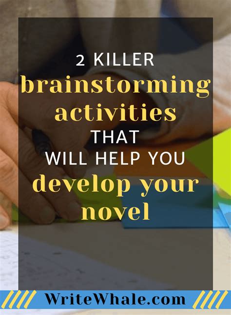 Brainstorming Activities That Will Help Develop Your Novel | Brainstorming activities, Writing a ...