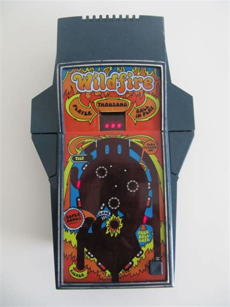 Vintage Handheld Pinball Game Console Wildfire By Parker Brothers 1979