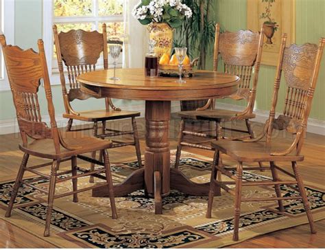 Solid oak table & chairs $650 (rcs > ) hide this posting restore restore this posting. Solid Oak Finish Dinette with Round Table & Oak Wooden Chairs