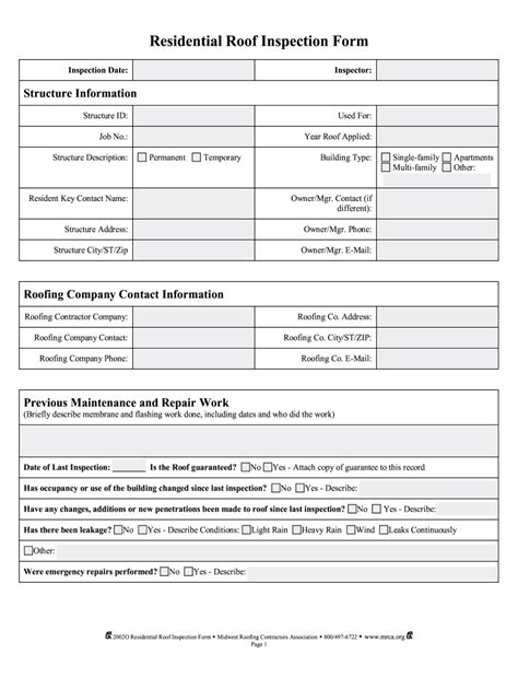 Roof Inspection Report Template Fill Online Printable Fillable
