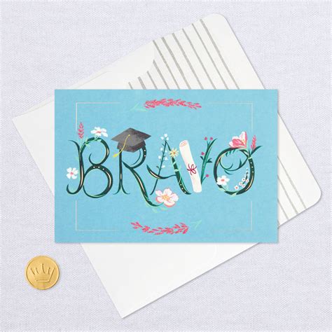 Fancy Yay Bravo Graduation Card Greeting Cards Hallmark