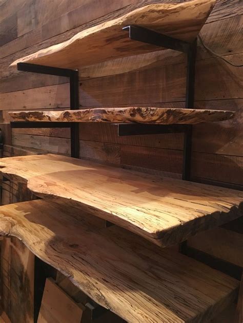 Live Edge Shelves Made By Woodstock Vintage Lumber In Nashville Tn