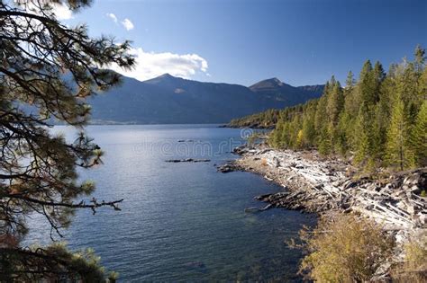 Kootenay Lake And Mountains British Columbia Stock Photo Image Of