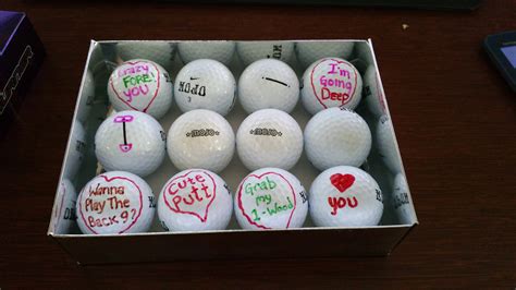 Made My Gf Some Sweetheart Balls For Valentine S Day R Golf