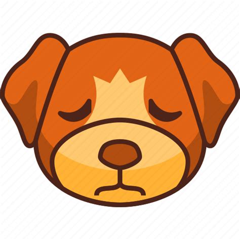 Sad Emoji Emoticon Dog Pet Cute Puppy Icon Download On Iconfinder