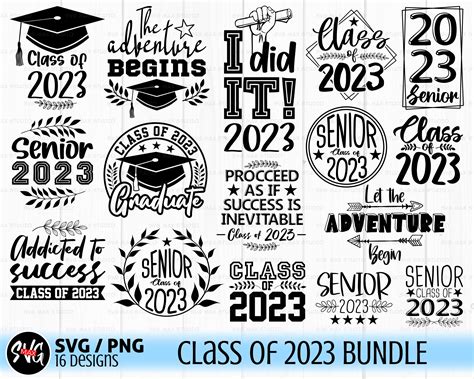 Graduation Svg Bundle Senior 2023 Svg Class Of 2023 Svg Etsy Norway