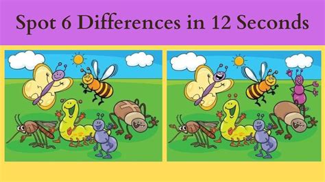 Spot The Difference Can You Spot 6 Differences Between The Two Images