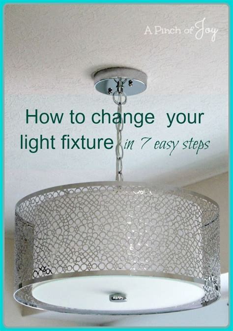 9 diy ways to transform your light fixtures. How to change your light fixture in seven easy steps ...