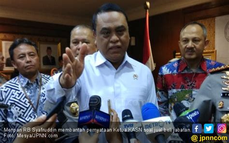 Pernyataan Tegas Menteri Syafruddin Tanggapi Ketua Kasn
