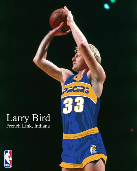 Larry Bird In Indiana Pacers Uniform This Is The Project Which I Draw