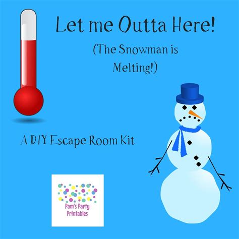 Maleta bomba, virus en el laboratorio, el libro maldito y la casa encantada. Let Me Outta Here A DIY Escape Room Kit | Etsy | Holiday ...