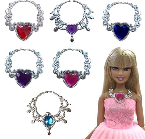 2 Fit Barbie Necklace Jewelry Set Of 2 Doll Necklaces For Etsy
