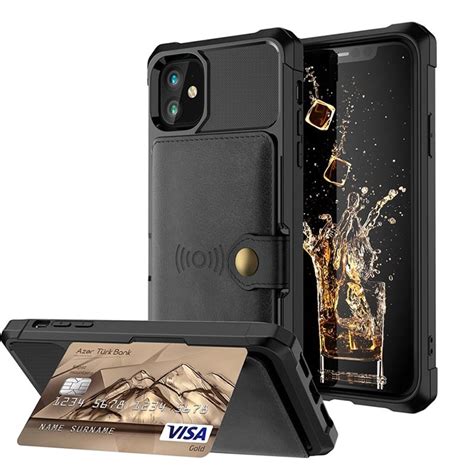 The iphone case and minimalist wallet in one. iPhone 12 Mini TPU Case with Card Holder
