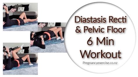 Diastasis Recti And Pelvic Floor 6 Min Postpartum Workout Pregnancy