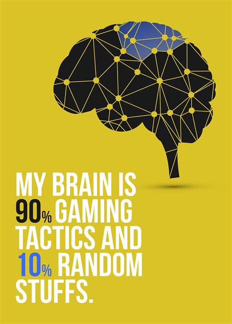 Gaming The Gamers Brain Poster By Team Awesome Displate Gamer