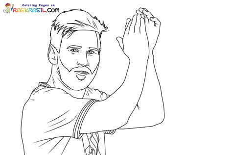 Coloriage Lionel Messi à Imprimer