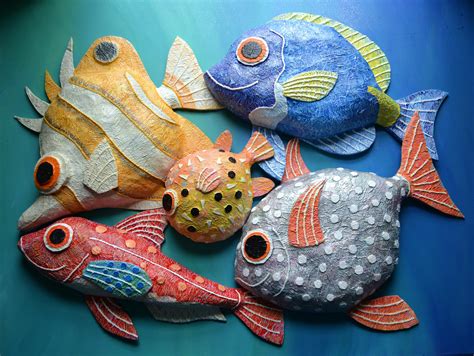 Pin On Paper Mache Fish Sculpture