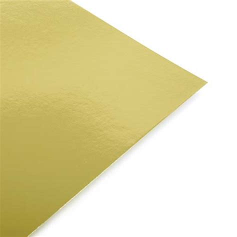 A4 Gold Mirror Card 220gsm Single Sheet One Sided