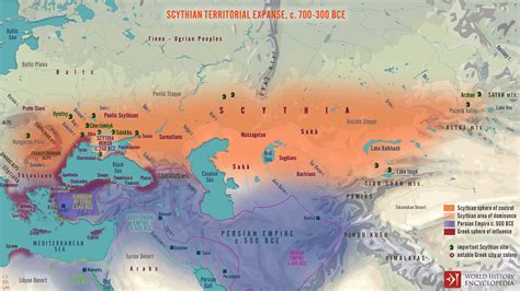 Scythian Territorial Expanse C 700 300 Bce Illustration World