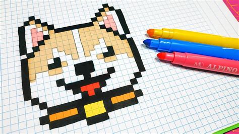 To make good pixel art you need to be able to make. Handmade Pixel Art - How To Draw a Kawaii Dog #pixelart ...