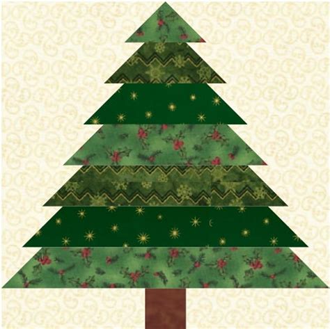 Christmas Tree Quilt Block Pattern Download Etsy