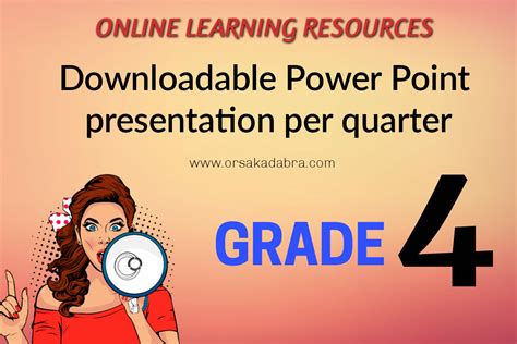 Orsakadabra Free Homeschool Learning Materials Grade 4 Powerpoint