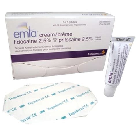 Emla Cream 5 X 5g Tube 10 Tegaderm Dressings Medical Supplies And Equipment