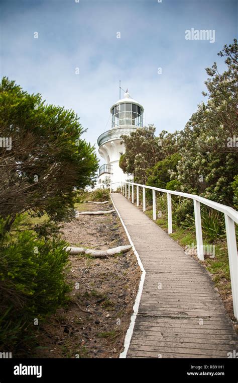 Sugarloaf Point Lighthouse At Seal Rocks Myall Lakes National Park NSW Australia Stock Photo