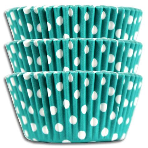 Turquoise Polka Dot Baking Cups Blue Polka Dots Baking Cups Aqua