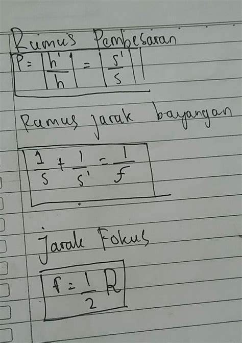Jumlah ruang letak benda dan letak bayangan pada cermin cekung selalu sama dengan 5. Rumus cermin cekung dan cembung lengkap ya... - Brainly.co.id