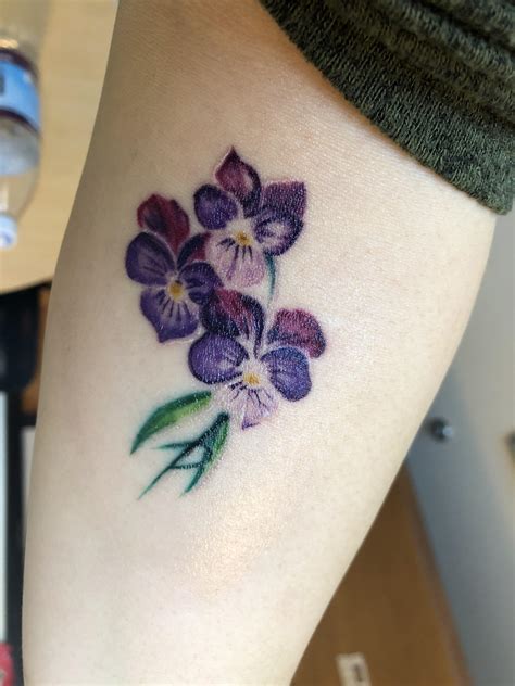 Brand New Pretty Violets By David Chea Glass Street Tattoo Manchester