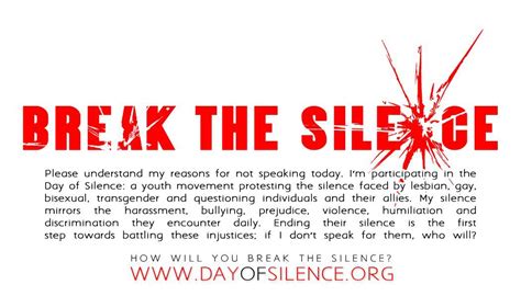 Day Of Silence Dos April 17 2015 Janet Givens