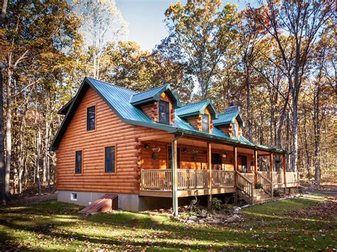 Two Story Log Cabin Homes