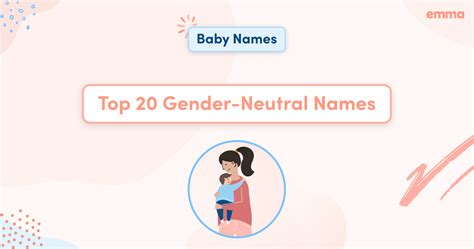 top 20 gender neutral names emma ca