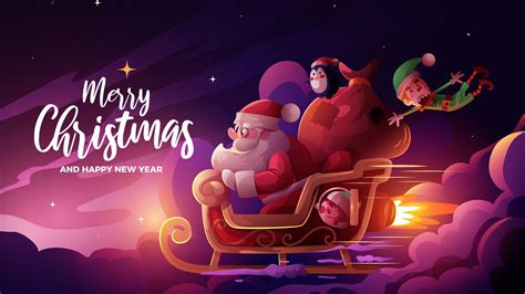 Merry Christmas Santa Claus With Ts Hd Christmas Wallpapers Hd Wallpapers Id 97179