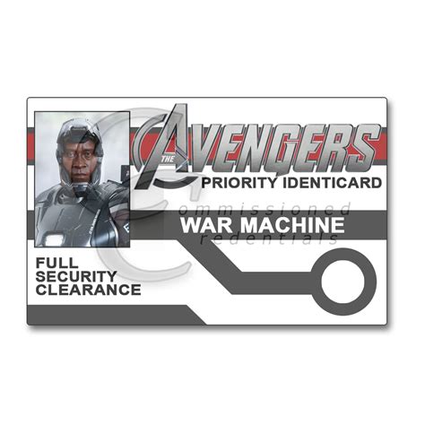 Avengers War Machine Commissioned Credentials