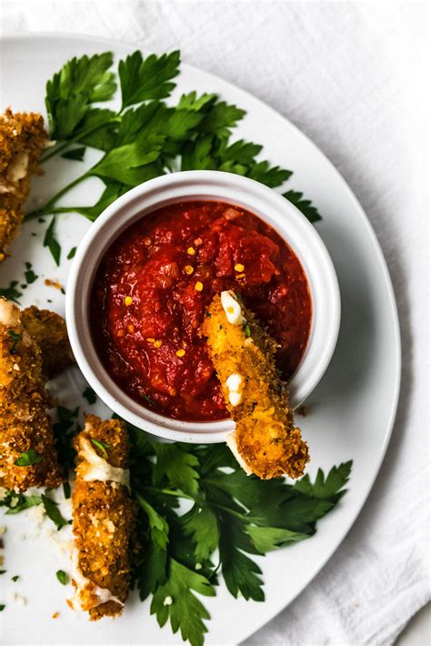 Mozzarella Sticks With Spicy Marinara Sauce Never Not Hungry