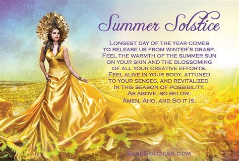 Pagan Rituals Wiccan Magick Summer And Winter Solstice Summer Sun