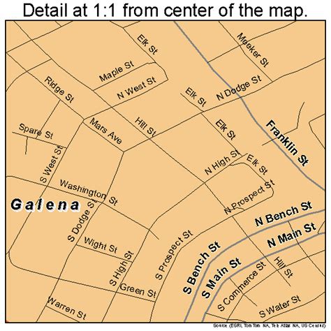 Galena Illinois Street Map 1728300